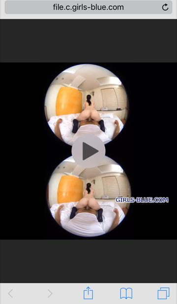 縦に二分割されたガールズブルー（Girl's Blue)のVR動画・OverUnder方式のVR動画を視聴する方法
